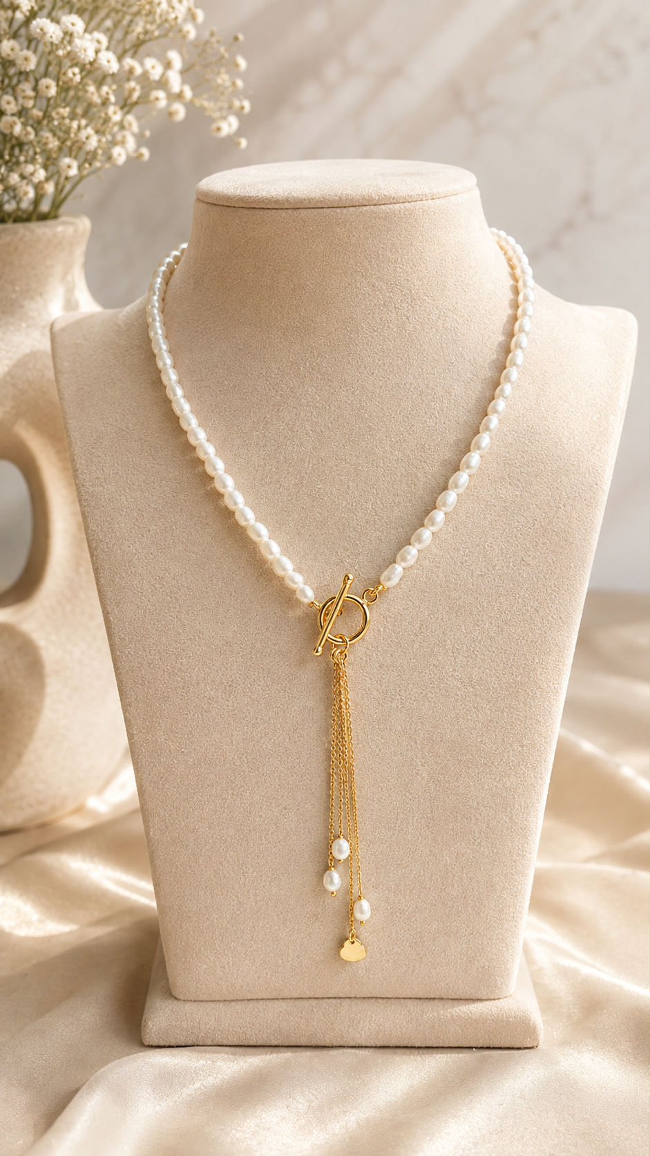 Freshwater Pearl Lariat Necklace
