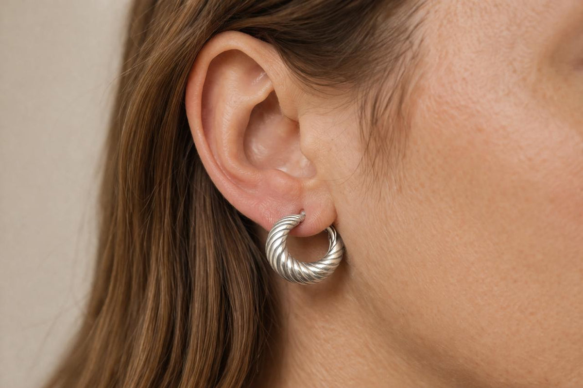 Turkish 925 Silver Hoops