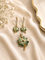 Four-Leaf Mosaic Pendant Set