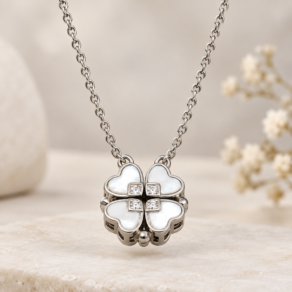 Magnetic Heart Duo Pendant