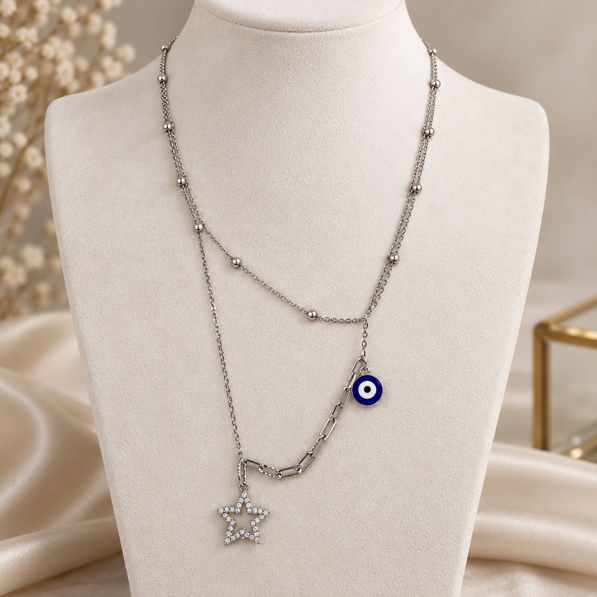 Celestial Nazar Layered Necklace