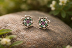 Emerald Bloom Studs