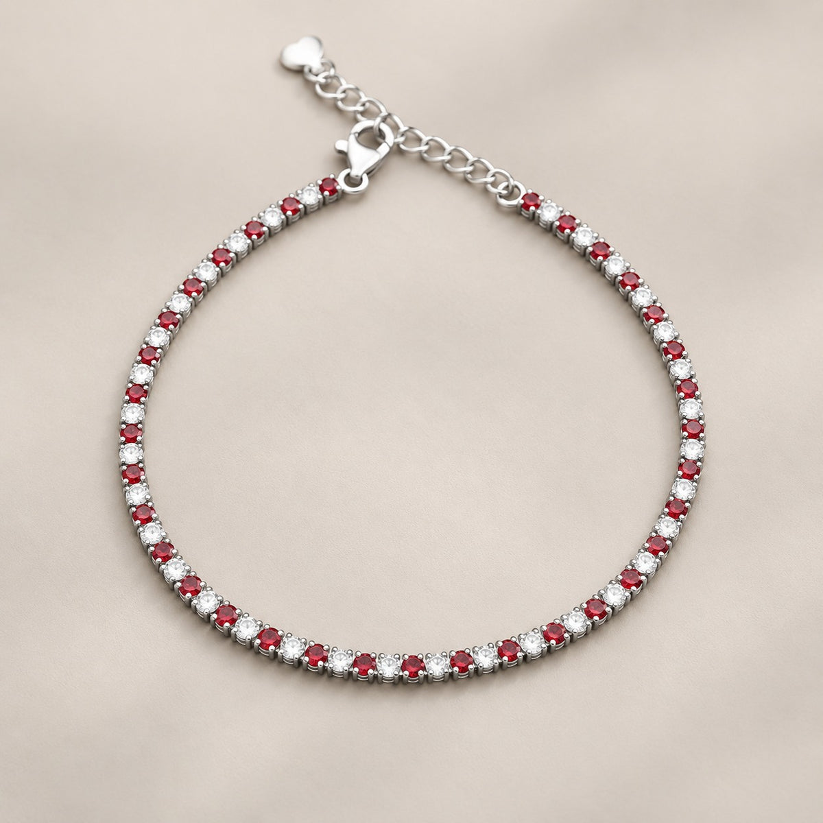 Ruby Radiance Tennis Bracelet