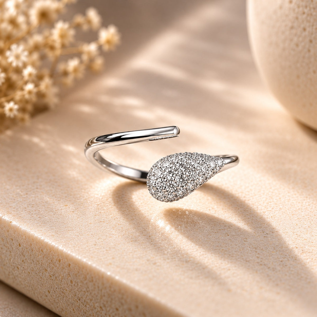 Celeste Teardrop Ring
