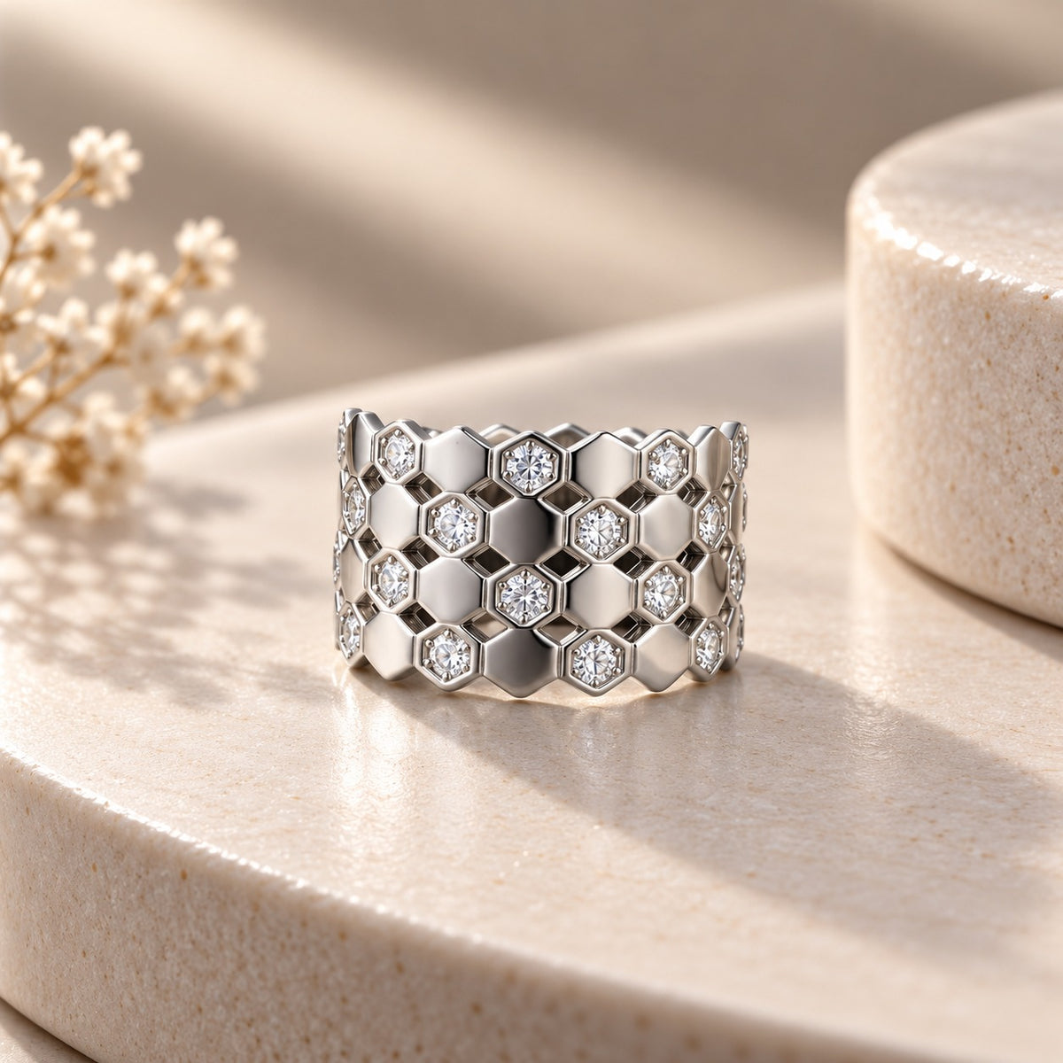 Honeycomb Luxe Ring